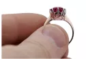 Кольцо Винтаж изделия Рубин Стерлинговое серебро с покрытием из розового золота vrc157rp